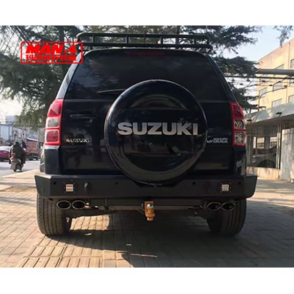 Black Steel 2000-2002 Suzuki Vitara Rear Bumper Bull Bar