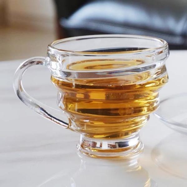 Best selling 6oz  Crystal Clear Transparent Coffee Mug Tea Glass