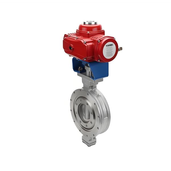 2in10in Explosion-proof Electric Hard-sealed Three-offset Butterfly Valve DC 24VAC 110V 220V 380V Standard/ Intelligent Type
