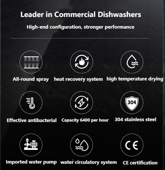 Canteen Automatic Dishwasher Machine Channel Stable App Controlled Dishwasher