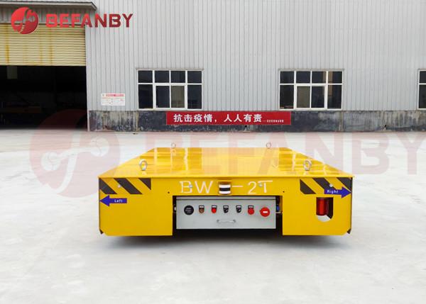 carro Trackless motorizado Steerable de transferência 20t no assoalho do cimento