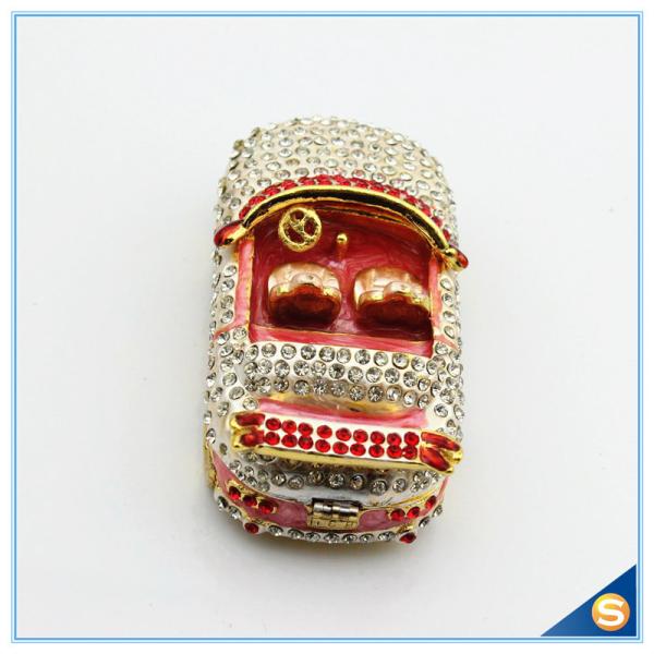 Full Crystal Car Shape Trinket Box Charm Home decoration Trinket Box SCJ184
