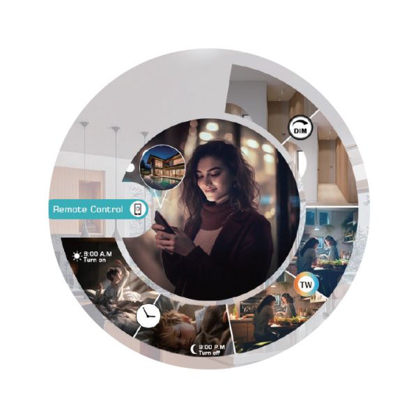 Foldable Magnetic Track Light Black 12W 24V 2700K-6500K Smart Control