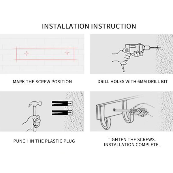 Heavy Duty Stainless Steel Robe Hooks Waterproof Anti Rust for Bathroom