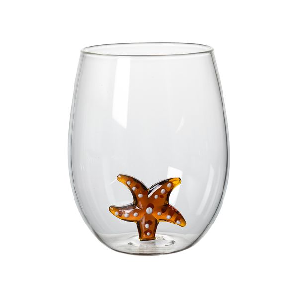 Egg Shape 500ml Juice Drink Glass Cup Customized Logo With 3D Animal Fruit Design