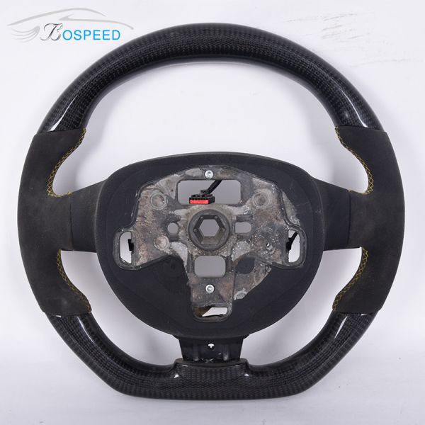 LED OEM Ford Raptor Carbon Steering Wheel Red Black Leather