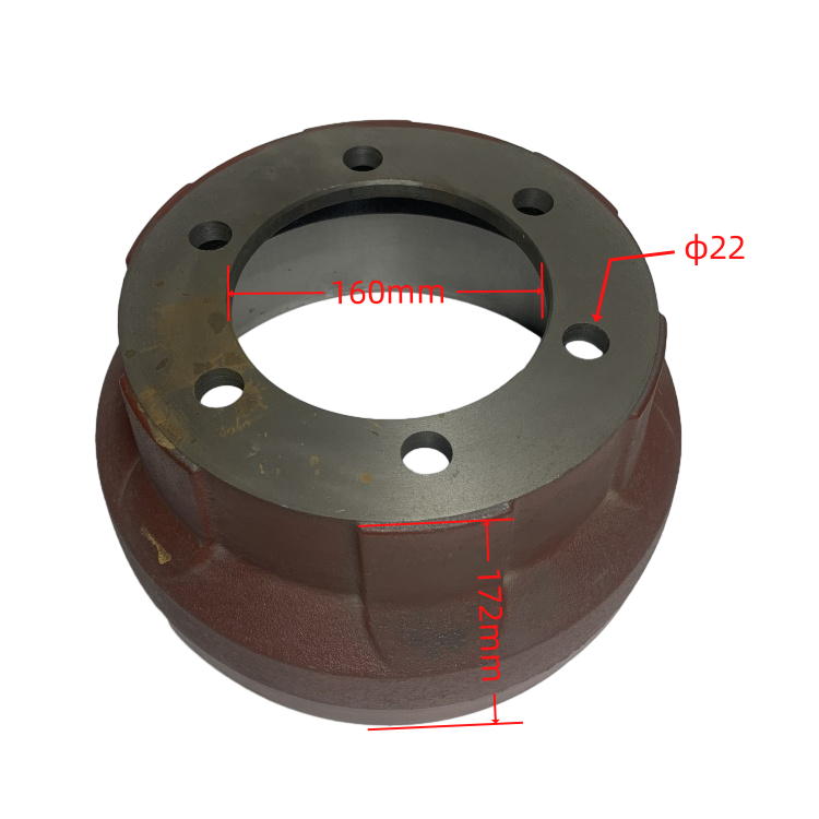 Steel Brake Drum for Forklifts with Long Service Life and CPC(D)30-35 Compatibility
