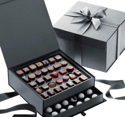 Impressão feita sob encomenda do logotipo da caixa doce luxuosa do papel do cartão para o chocolate