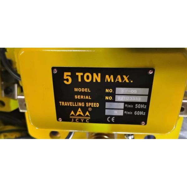 M5 Work Duty ER Electric Chain Hoist with Dual Lifting Speed and FEC80 Alloy Steel Chain