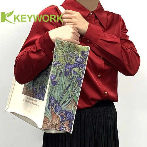 Хозяйственная сумка сумки Tote бакалеи сумки женщин холста Unbleached простая