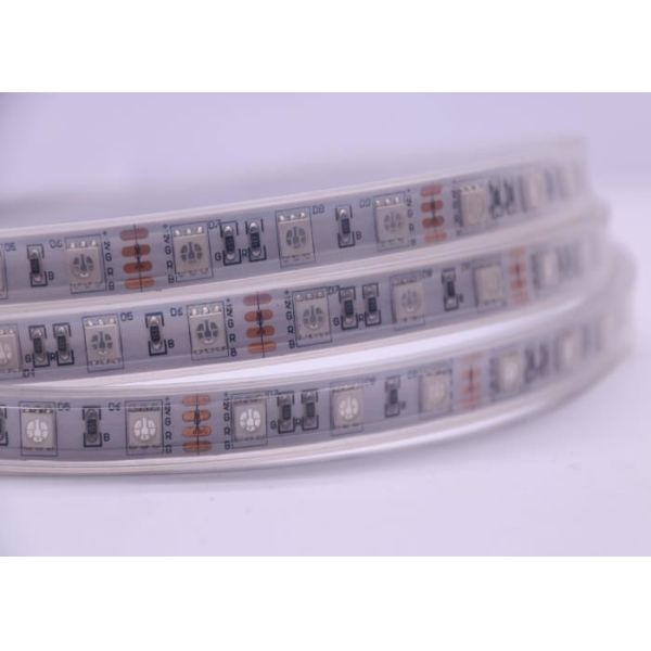 Le silicone IP67 imperméable a mené les lumières 5050 Bendable RVB 60LED/M de