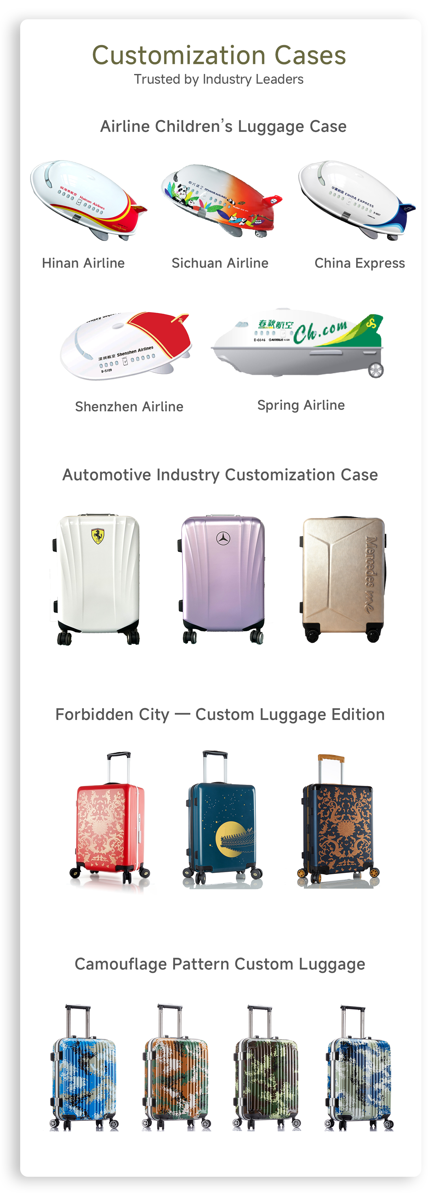 5-Wheel Wide-Handle Crystal Spinner Suitcase