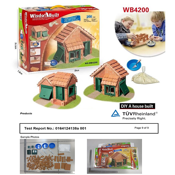 DIY Plaster Building House Blocks Arts And Craft Educational Toys Age 6 Years Child 200Pcs