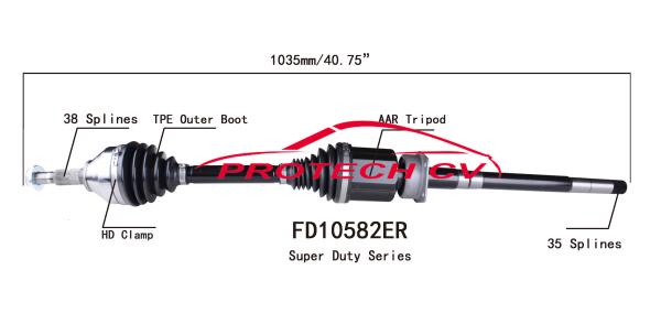 Explorer AWD Front Right Cv Joint Cv Boot Assembly Cold Forging Grinding Process
