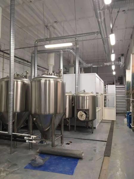 SUS304 Craft Beer Equipment High Speed 300L Capacity With Plate Heat Exchanger