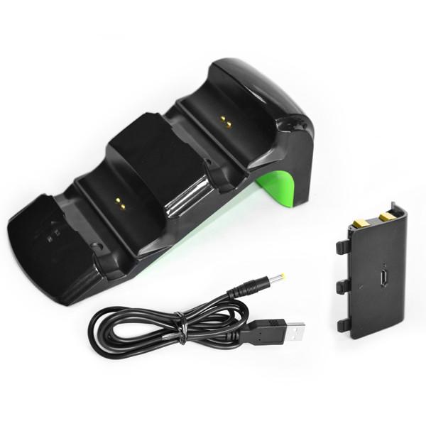 550mA*2 Controller Charging Station , Dual Xbox Charger  With Rechargeable Battery Pack