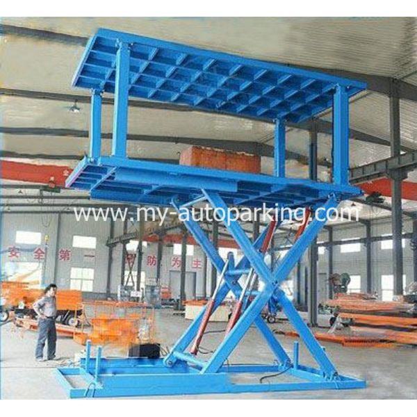 Underground Garage Double Deck Pit Design Scissor Parking Lift System