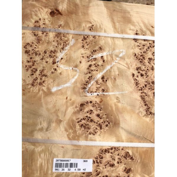 Mappa Burl Veneer Poplar Burl Jointed Panel for Fancy Furniture Making
