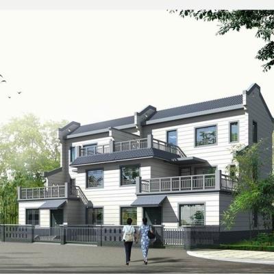 Painel de sanduíche isolado popular da casa de aço clara da casa pré-fabricada para férias residenciais