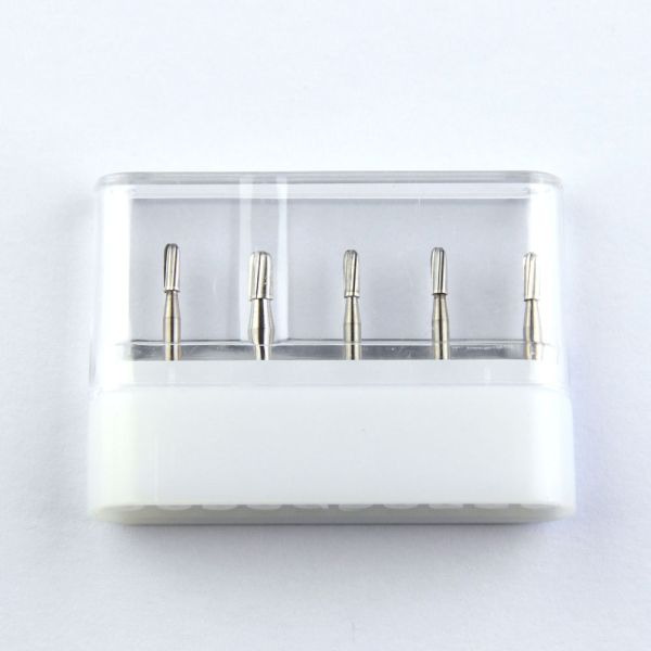 1.6mm Shank Dental Carbide Bur Medical Round Cylinder Plain Cut Head