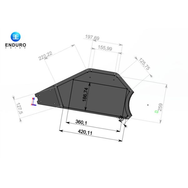 Strong Steel Enduro E Bike Frame For Mid Motor Custom Mountain Bicycles