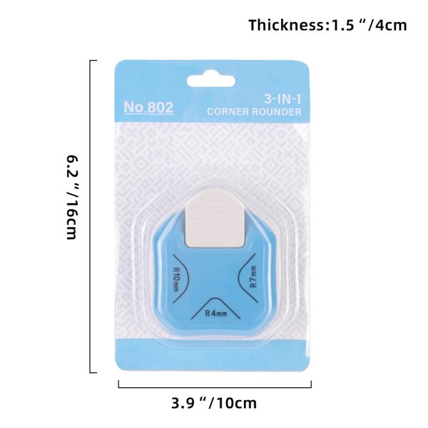 Personnalisé mini-trous de coin de papier coloré 3 en 1 pour les décorations de scrapbook bricolage