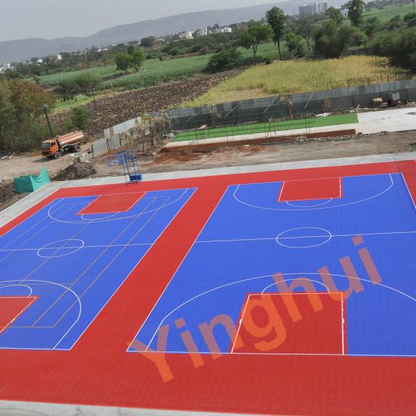 3x3 Basketball Court Flooring Outdoor Soundproof Interlock Plastic Basketball Sport Floor