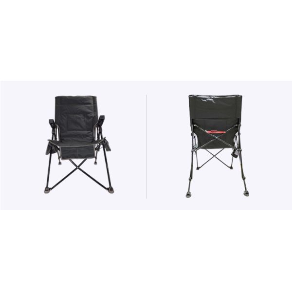 Portable Adjustable Folding Camping Chair Oxford Cloth Fabric Outdoors With Armrest
