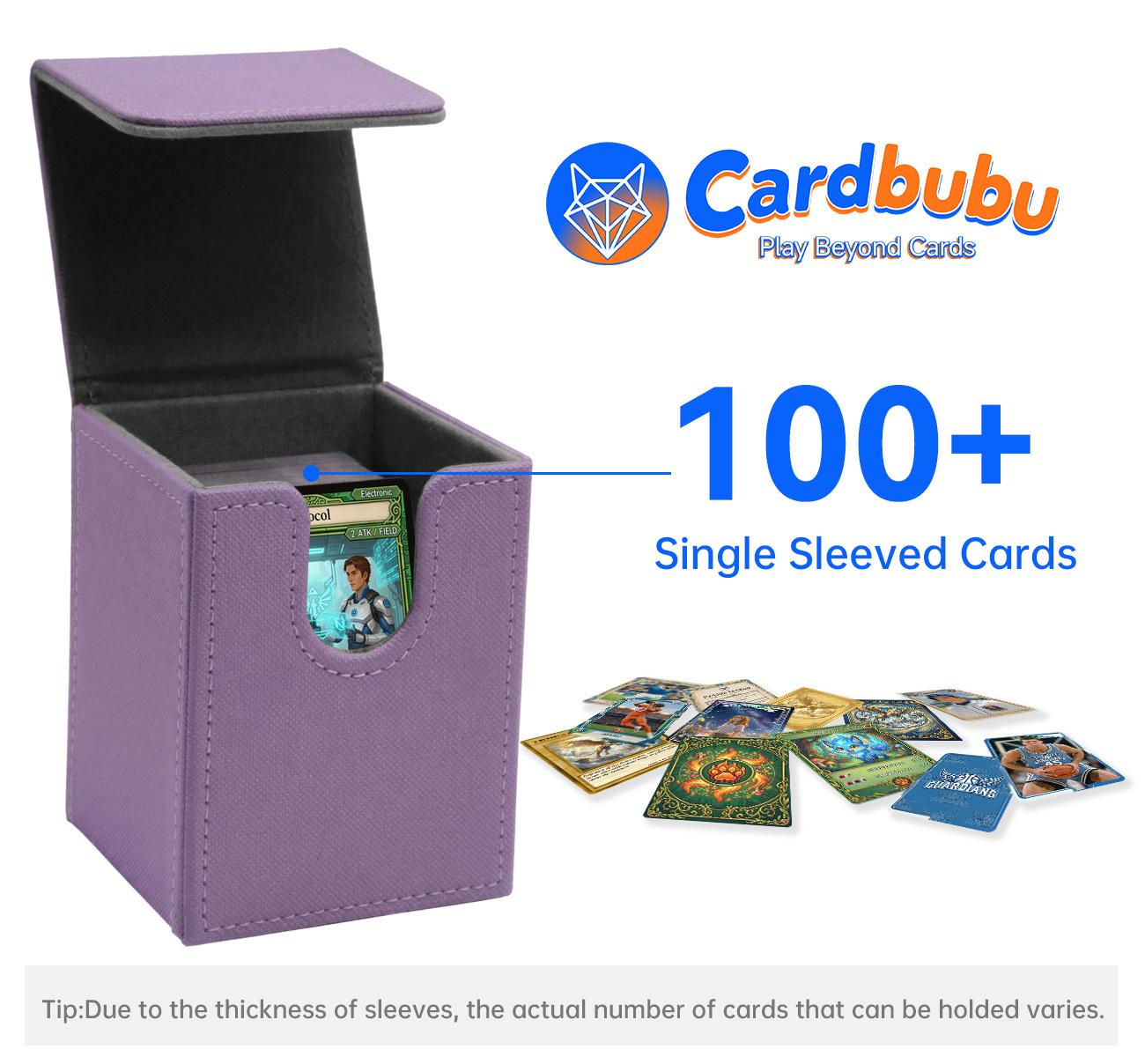 PU Leather Yugioh Boxes Trading Cards Stylish Magnetic Closure Pokemon Card Box Holder