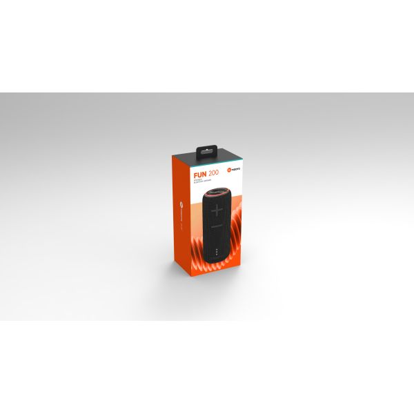 TAZATA FUN 200 Lightweight 0.55kg RGB Bluetooth Speaker With Passive Radiators Waterproof IPX7