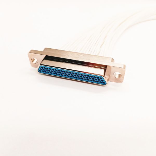 MIL-DTL-83513 Series J30J-66TJL 66-Pin Micro-D Connector with Metal Body and High-Temperature PPS Insulator