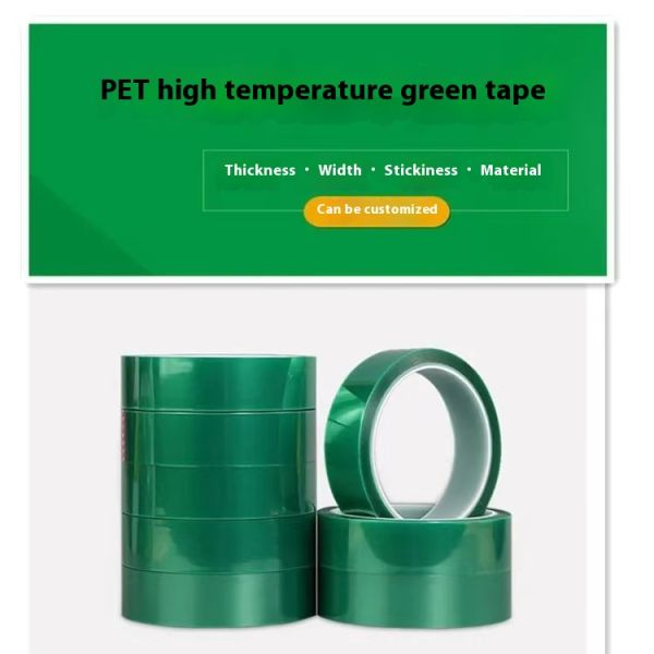 2-High-Temp Electroplating Epoxy Resin Powder Coating Anodizing Masking PET Polyester Film Silicone Glue Adhesive Paper Film