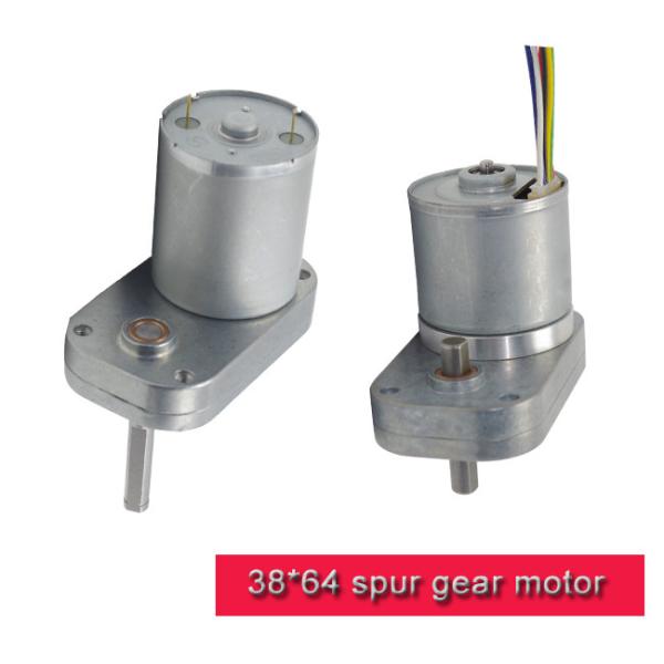 38mm * 64mm DC Spur Gear Motor / Brushless DC Motor With Carbon Brush