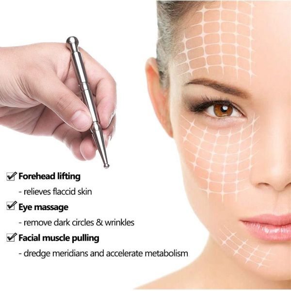 Customized Logo Availabled Stainless Steel Massage Manual Acupuncture Pen for Full-body Reflexology Tools Acupressure Pen