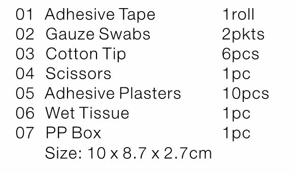 Mini Portable First Aid Kit Gift Box Pouch Medical Keep Safe Promotional