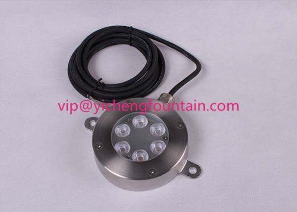 SS316 RGB Led Fountain Lights Dia. 115mm DC12V DC24V 6W 18W IP68 Waterproof