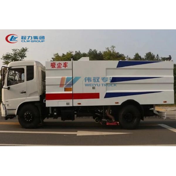 Dongfeng 9cbm Street Sweeper Vacuum Truck With 10.00R20 Tire