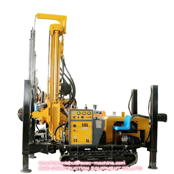 Steel Hydraulic 65KW 200M Rotary Rig Drilling Crawler