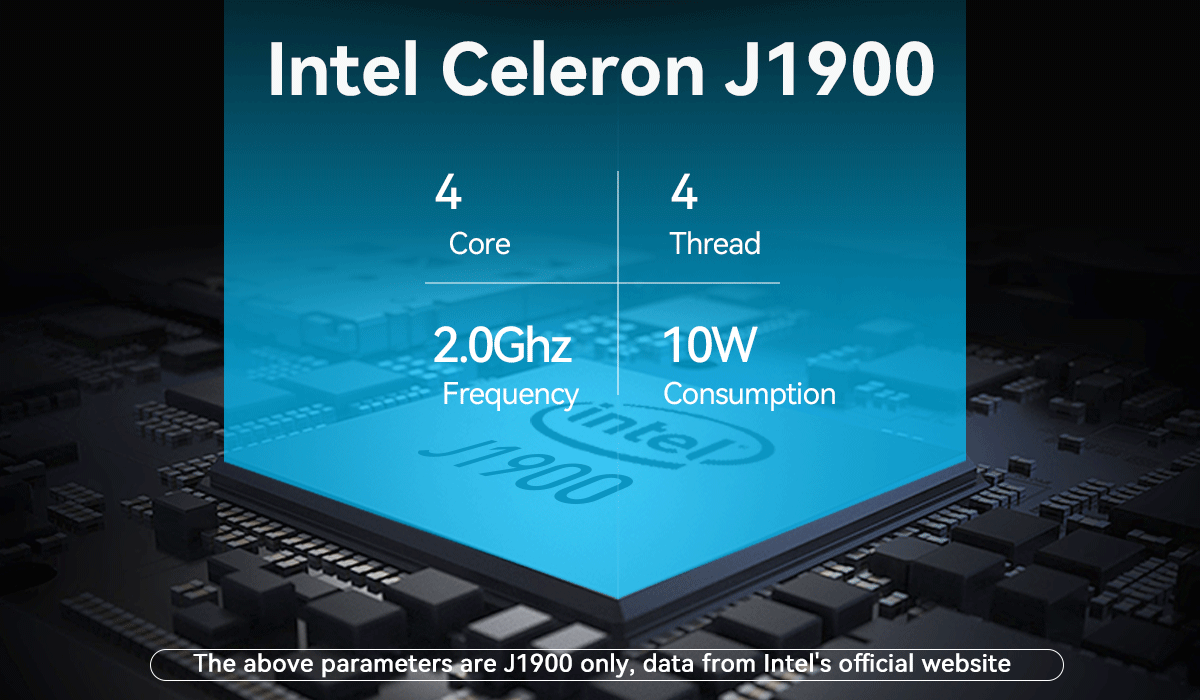 Intel Celeron J1900 Промышленный компьютер без вентилятора с двойным COM GPIO и DDR3L 8G