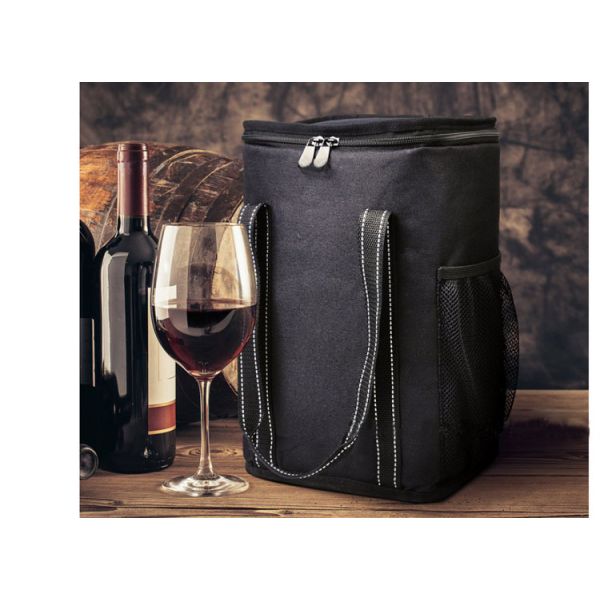 Premium quality Ice Insulated oxford wine bottle cooler bag for four wines