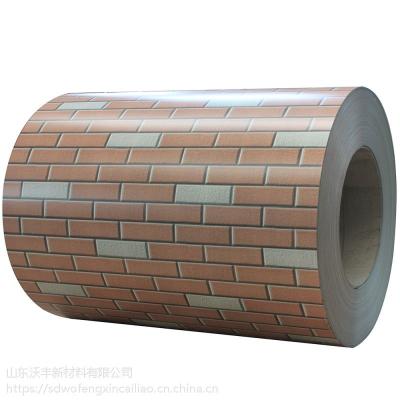 Brick Pattern PPGI Coil 26 Gauge Prime A653 Dx51D Z275
