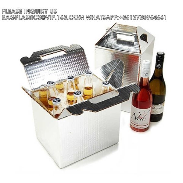 Food Grade Pizza Box Custom Folding Kraft Carton Frozen Food Packaging Box For Pizza Aluminum Foil Insulated Box