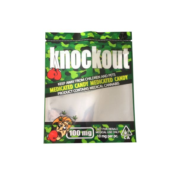Food Grade Nylon Plastic Zipper Packaging Bag Three Side Seal With Hand Hole / Clear Window