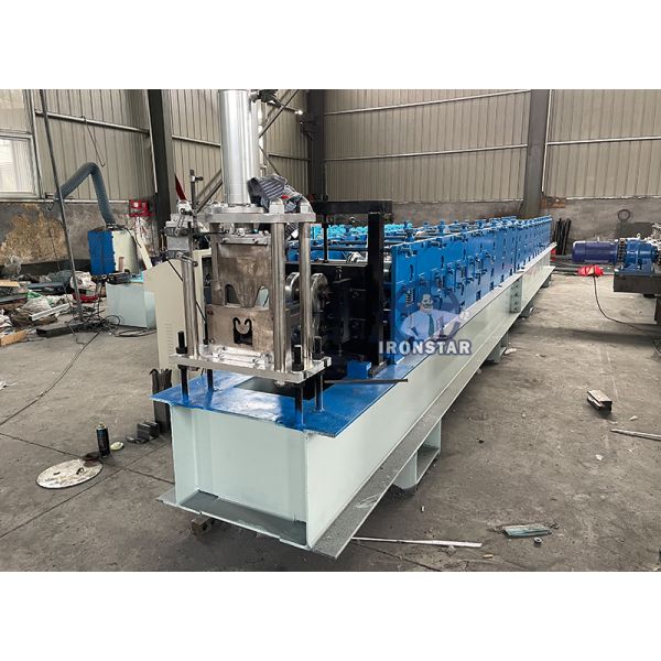Automatic Guide Rail Roll Forming Machine for galvanized steel C guide rails with adjustable thickness and customizable size options