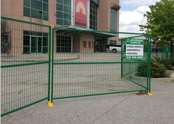 Removable Temporary Construction Fence Panels For Backyard / Workshop
