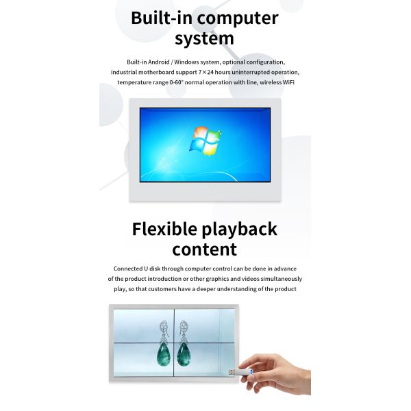 32inch Indoor Full Color Video Wall 4K Controller Digital Poster OEM Advertising Display Splicing Screen Animation Text Graphics