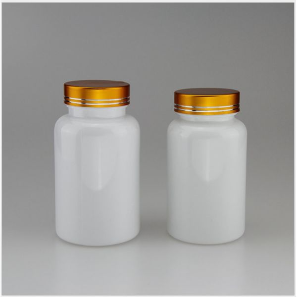 Highly Customized Luxury Black Frost Pill Bottle Capsule Bottle Green Plastic Vitamin Medicine Bottle Personal Care Packaging With Screw Cap