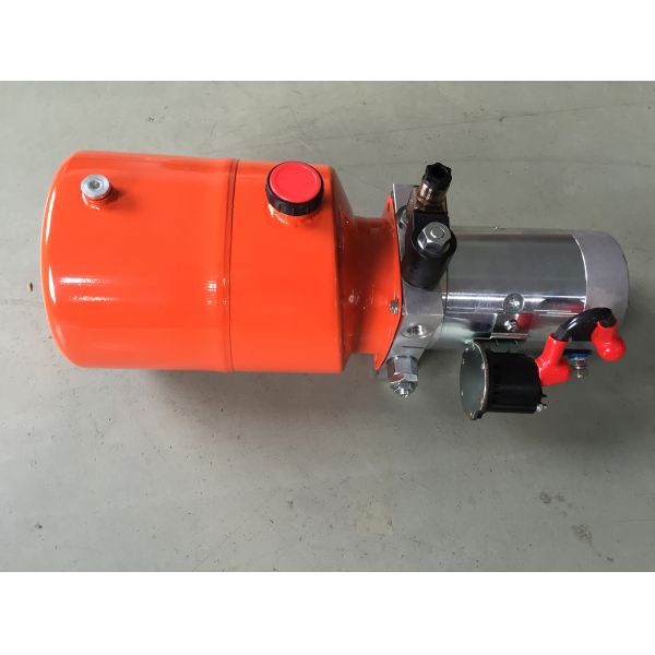 Unidad anaranjada de la energía hydráulica del acuerdo de DC del tanque de acero 6L para el remolque de la descarga