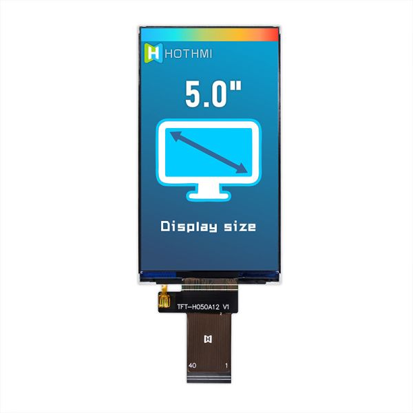 5,0 индикаторная панель ST7701S температуры TFT IPS 480x854 дюйма широкая для промышленного компьютера