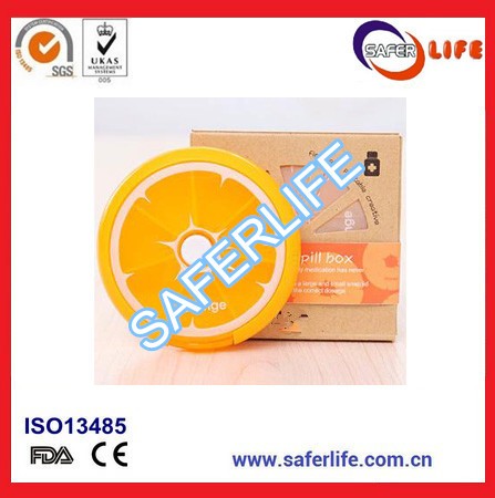 Saferlife 2016 Best hot Newly smart colorful cute pill box for medical promotion product